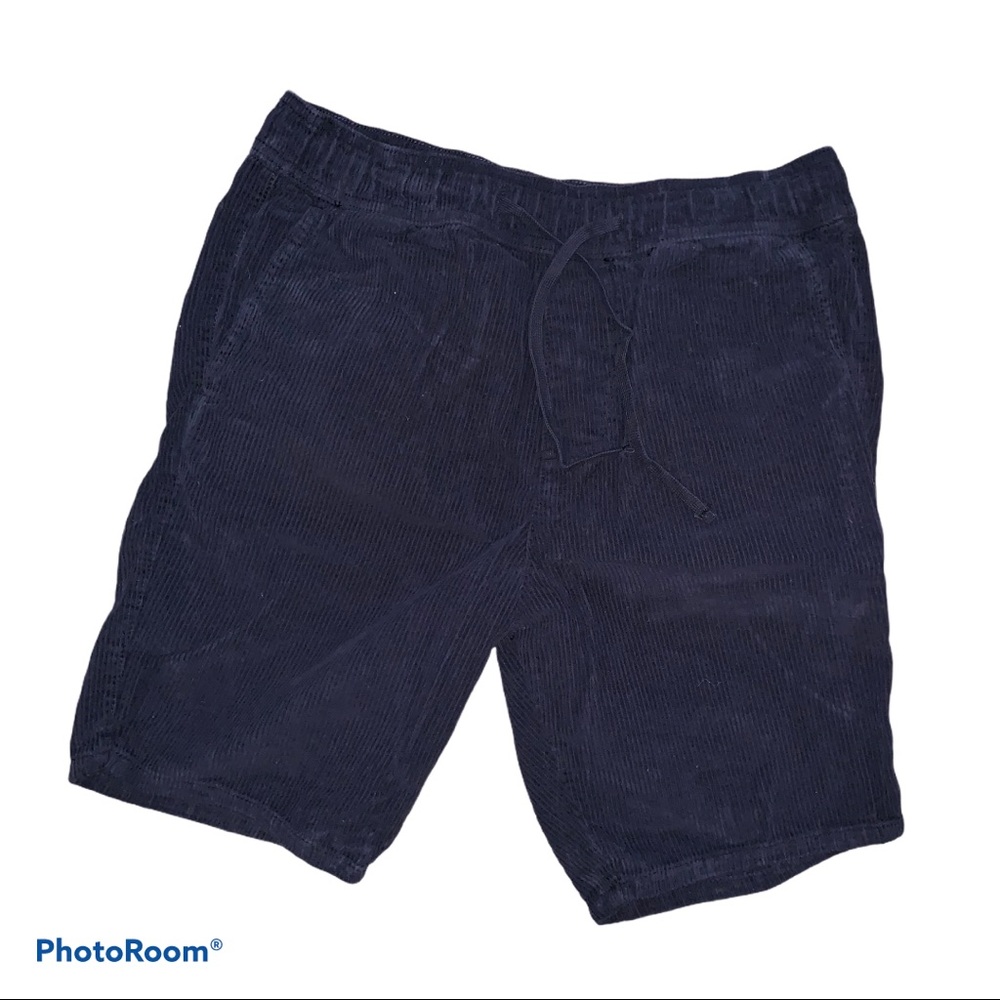 Navy Corduroy Shorts